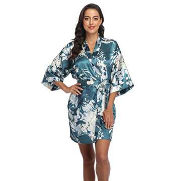 Season Dressing Women Floral Robes for Bridesmaids and More