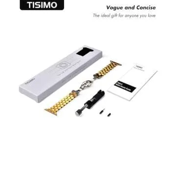TISIMO Stainless Steel Apple Watch Band for Women