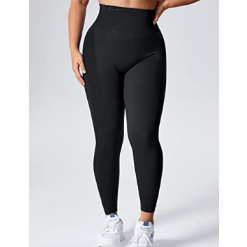YEOREO High Waist Smile Contour Yoga Pants Black