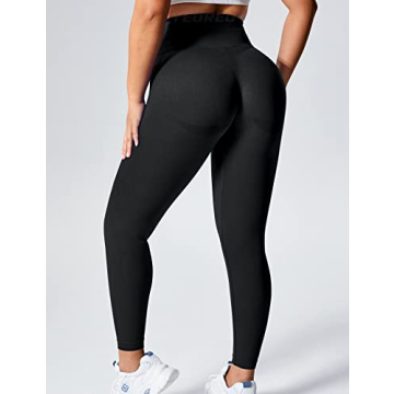YEOREO High Waist Smile Contour Yoga Pants Black