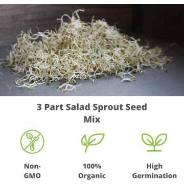 Waltham 29 Broccoli Seeds | Non-GMO Bulk Heirloom Broccoli Seeds for Sprouting, Microgreens, Vegetable Gardening, Garden Salad Garnishes, & More (1 Lb)