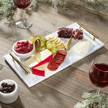 Stylish Marble Serving Tray for Entertaining