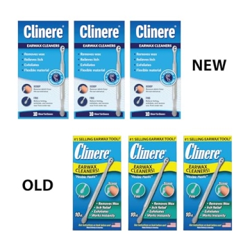 Clinere® Ear Cleaners, 10 Count Pack of 3 for Gentle Ear Hygiene