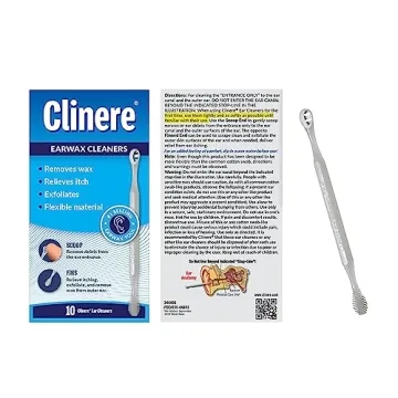 Clinere® Ear Cleaners, 10 Count Pack of 3 for Gentle Ear Hygiene