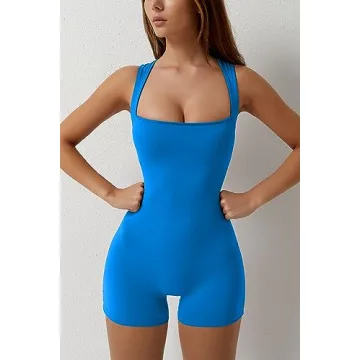 QINSEN Women’s Strappy Bodycon Jumpsuit for Comfort and Style