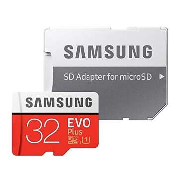 Samsung 32GB EVO Plus Class 10 Micro SDHC - Reliable Memory Card