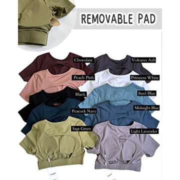 Danysu Open Back Crop Top for Women - Stylish Gym Wear