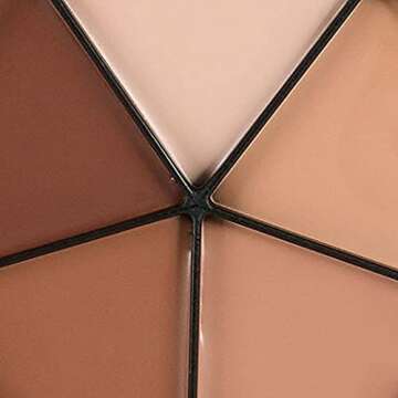 Mehron Makeup Tattoo Cover ProColoRing | 5 Color Wheel Pro Color Ring| Made in the USA | Tattoo Cover Up Makeup | Concealer