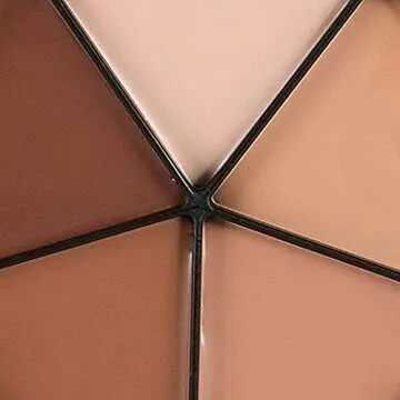 Mehron Makeup Tattoo Cover ProColoRing | 5 Color Wheel Pro Color Ring| Made in the USA | Tattoo Cover Up Makeup | Concealer