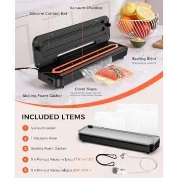 LKKNC Vacuum Sealer for Food with Powerful Suction