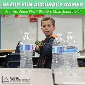 GoSports Official Foam Fire Blasters - 2 Pack Toy Blasters & Replacement Bullet Balls – Fun for Accuracy Games and GoSports Foam Fire Shooting Games