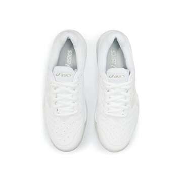 ASICS Women's Gel-Dedicate 6 Tennis Shoes, 8, White/Silver