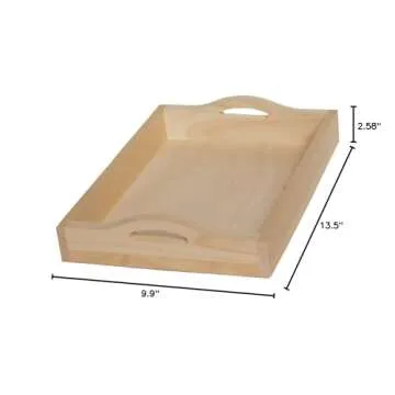 Walnut Hollow Unfinished Wood Serving Tray for Every Occasion