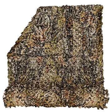 HYOUT Camouflage Netting, Camo Net Woodland Blinds Great for Military Sunshade Camping Shooting Hunting Party Decoration 1.5x4M/5x13.12ft