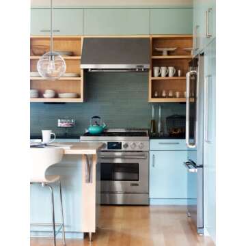 MOTINI Globe Pendant Light, 1-Light Silver Chrome Pendant Lighting with 8" Clear Glass Shade, Single Modern Ceiling Hanging Light Fixture for Kitchen Island, Dining Room