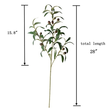 Beautiful 28" Artificial Olive Branches for Stylish Decor