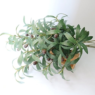 Beautiful 28" Artificial Olive Branches for Stylish Decor