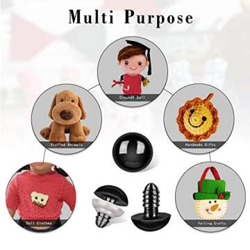 LEUCHTAMOR 800Pcs Safety Eyes for Crafts & DIY Projects