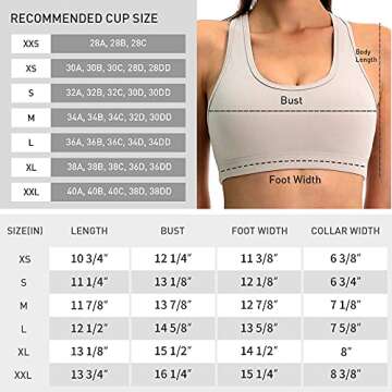 Racerback Sports Bras for Women High Impact Support Padded Workout Yoga Bra with Removable Cups for Fitness Gym Beige
