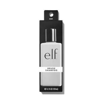 e.l.f. Makeup Brush Shampoo, Washes Away Dirt, Makeup, Oil & Debris & Conditions Bristles, Crafted For Daily Use, Vegan & Cruelty-Free, 4.1 Fl Oz
