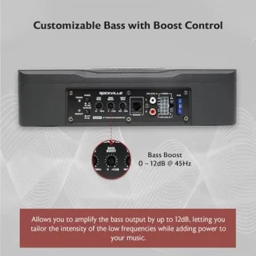 Rockville SS8P 400w Slim Active Subwoofer for Cars Trucks