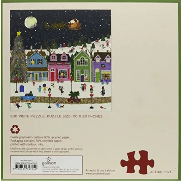 Galison Winter Wonderland 500 Piece Holiday Puzzle