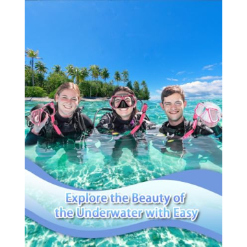 PIYAZI Snorkel Set with Fins, Mask & Dry Top Snorkel