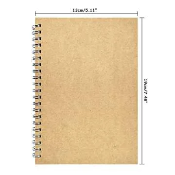 2 Pack College Ruled Notebook, Soft Yellow Cover Spiral Notebook, Memo Notepad Sketchbook, Students ...