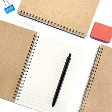 2 Pack College Ruled Notebook, Soft Yellow Cover Spiral Notebook, Memo Notepad Sketchbook, Students Office Business Diary Spiral Book Journal,100 Pages, 50 Sheets, 7.48 x 5.11 Inch