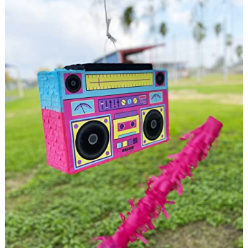 Durable Boombox Piñata Set for Retro Birthday Fun