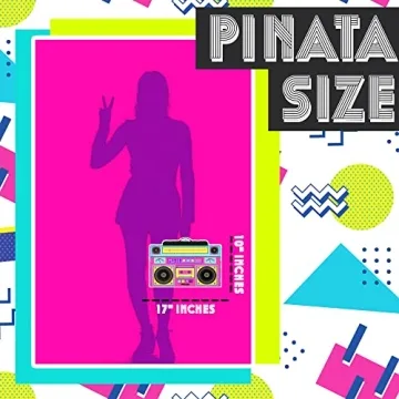Durable Boombox Piñata Set for Retro Birthday Fun