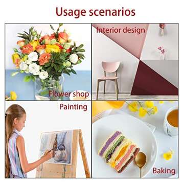 SANESKY 2 Set Color Mixing Guides, Plus Creative Color Wheel with Color Sectors Showing Relationships Between Colors(2 Sizes)