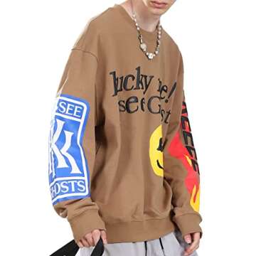 cpfm.xyz Kanye Lucky Me I See Ghosts Hoodie Hip Hop Heavyweight Hooded Khaki