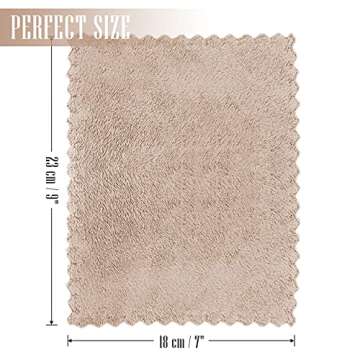 Sunny zzzZZ 24 Pack Kitchen Dishcloths - Super Absorbent, Reusable Coral Fleece Cleaning Towels