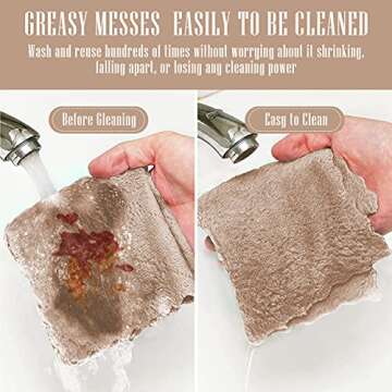 Sunny zzzZZ 24 Pack Kitchen Dishcloths for Efficient Cleaning