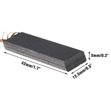 Micro Traders 2pcs Laminated Carbon Brush Replacement Part Compatible with Bosch Siemens Washing Machine Motor 00605694 605694