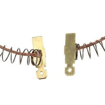 Micro Traders 2pcs Laminated Carbon Brush Replacement Part Compatible with Bosch Siemens Washing Machine Motor 00605694 605694