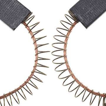 Micro Traders 2pcs Laminated Carbon Brush Replacement Part Compatible with Bosch Siemens Washing Machine Motor 00605694 605694