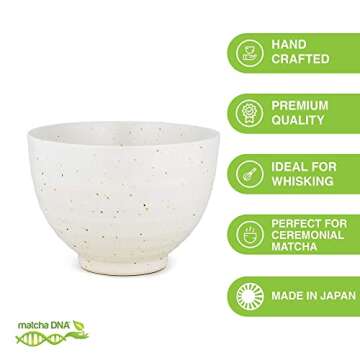 MATCHA DNA Hand Crafted Matcha Tea Bowl White