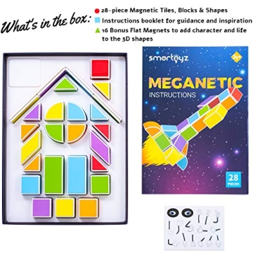 SMARTOYZ Magnetic Building Blocks - Engaging STEM Toy for Kids
