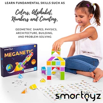 SMARTOYZ Magnetic Building Blocks - Engaging STEM Toy for Kids