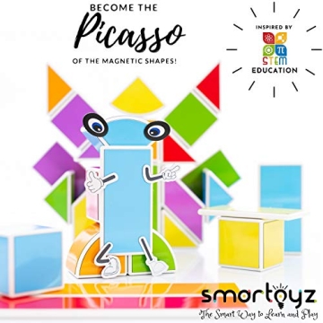 SMARTOYZ Magnetic Building Blocks - Engaging STEM Toy for Kids