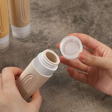 CHEODIN Travel Bottles for Toiletries - 5 Pack TSA Approved Travel Size Containers, 3oz Leak Proof R...