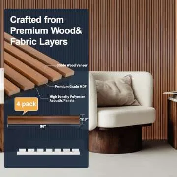 NeatiEase Wood Panels: Elegant Soundproof Decor Solution