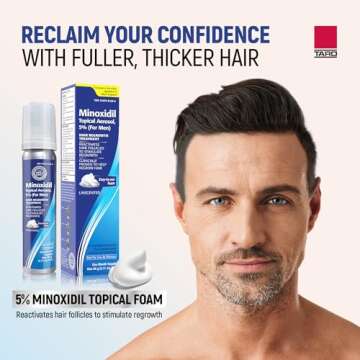 Taro Minoxidil Topical Aerosol Foam 5% - Hair Regrowth Treatment for Men - 2.11 oz