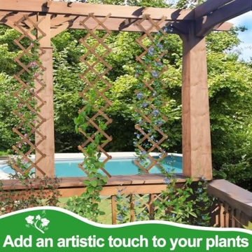 Expandable Wooden Wall Trellis Pack for Plants and Decor