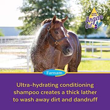 Farnam Vetrolin Bath Ultra-Hydrating Shampoo for Horses & Dogs 64oz