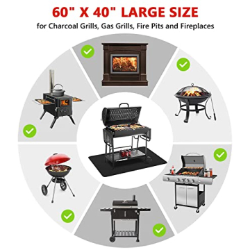 Protebox 60x40 Grill Mat - Fireproof, Waterproof & Durable