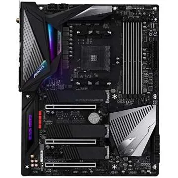 GIGABYTE X570 AORUS Master (AMD Ryzen 3000/X570/ATX/PCIe4.0/DDR4/USB3.1/ESS 9118 Sabre HiFi DAC/Fins...