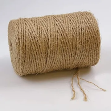 Natural Jute Twine 600 Ft - Ideal for Crafts & Decor